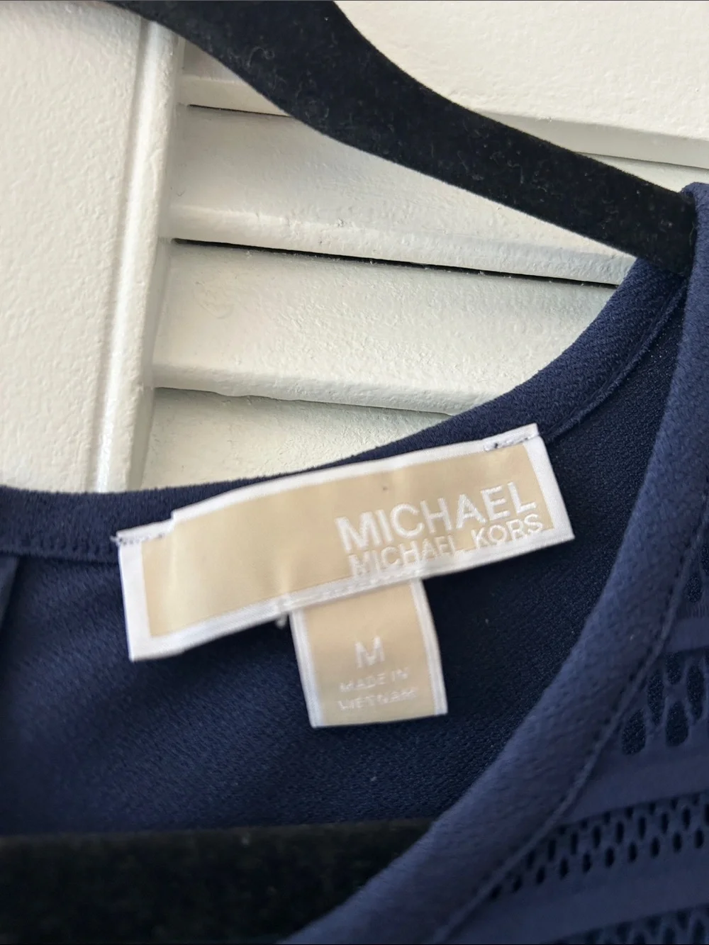 Michael Kors Navy Blue Jumpsuit with Lace Detail